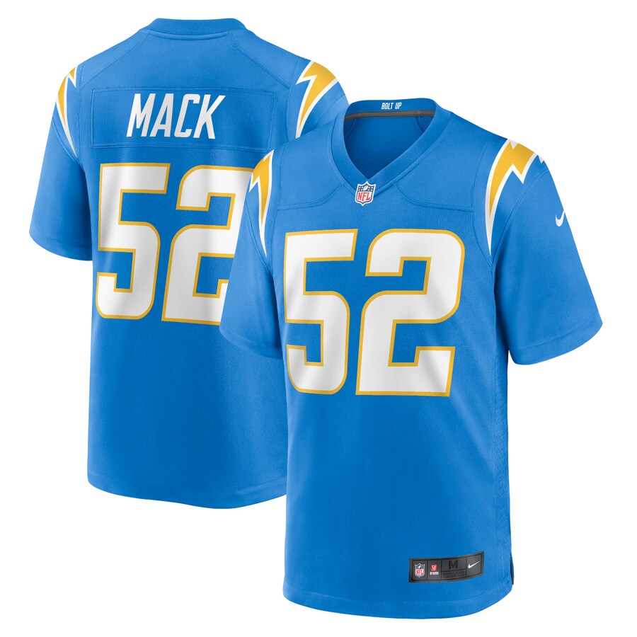Youth Los Angeles Chargers Khalil Mack Nike Powder Blue Game Jersey - Puhuasuan