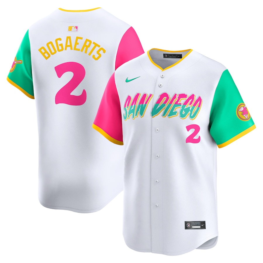 Men's San Diego Padres Xander Bogaerts Nike White City Connect Limited Player Jersey - Puhuasuan