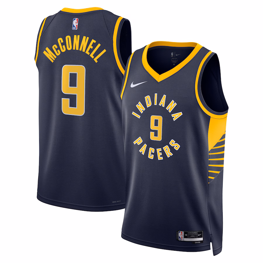 Unisex Indiana Pacers T.J. McConnell Nike Navy Swingman Replica Jersey - Icon Edition - Puhuasuan