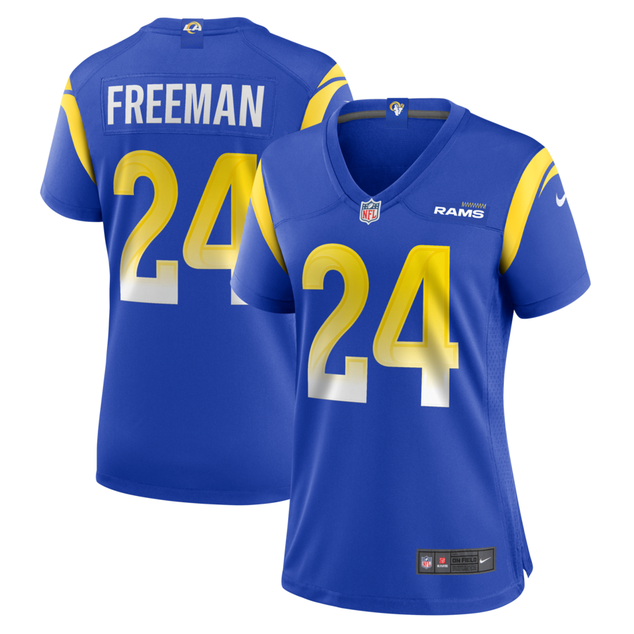 Women's Los Angeles Rams Royce Freeman Nike Royal  Game Jersey - Puhuasuan