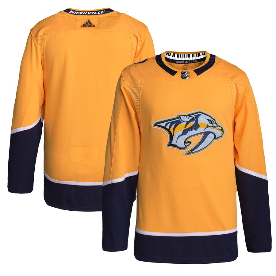 Men's Nashville Predators adidas Gold Home Primegreen Authentic Pro Jersey - Puhuasuan