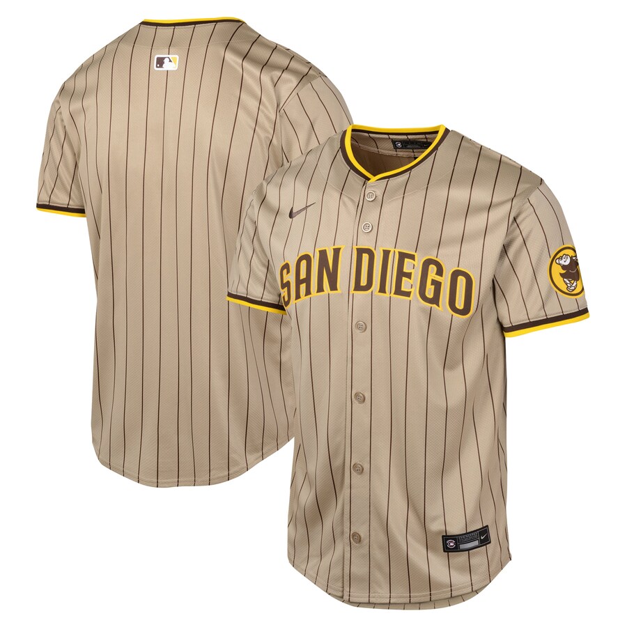 Youth San Diego Padres Nike Tan Alternate Limited Jersey - Puhuasuan