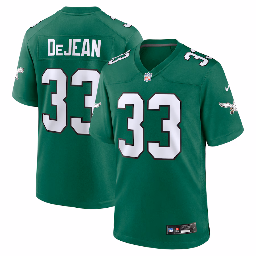 Men's Philadelphia Eagles Cooper DeJean Nike  Kelly Green Alternate Game Jersey - Puhuasuan