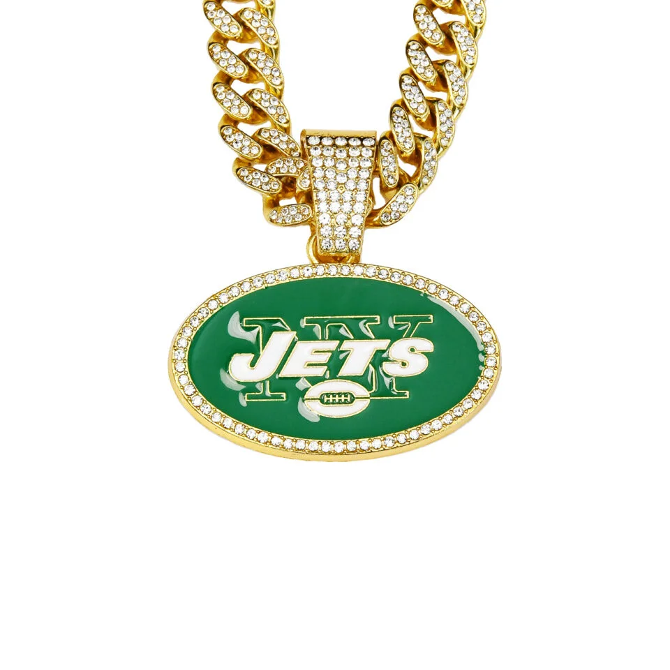 New York Jets Pendant Necklace for Men - Puhuasuan