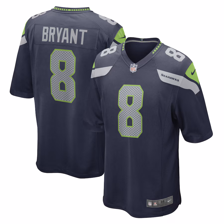 Men's Seattle Seahawks Coby Bryant Nike College Navy Game Player Jersey - Puhuasuan