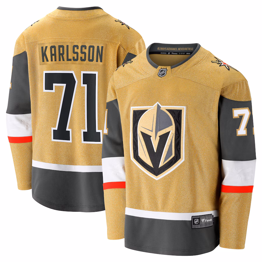 Men's Vegas Golden Knights William Karlsson Fanatics Gold Home Breakaway Jersey - Puhuasuan