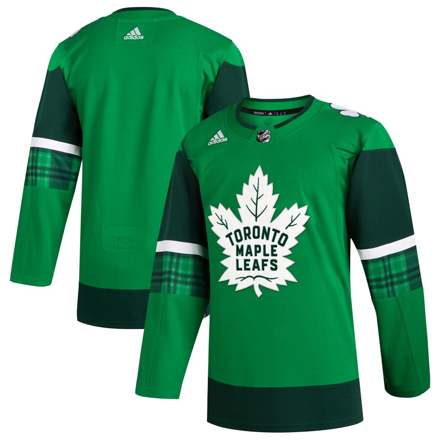 Men's Toronto Maple Leafs  adidas Kelly Green 2023 St. Patrick's Day Primegreen Authentic Jersey - Puhuasuan