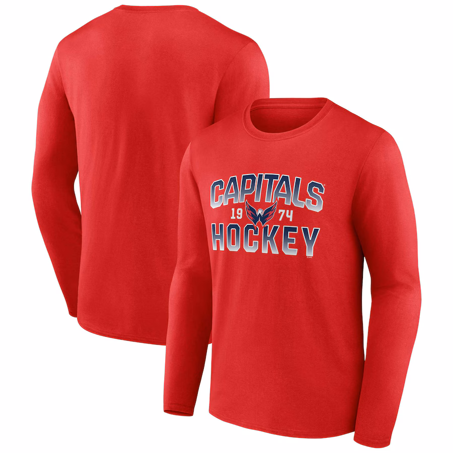 Men's Washington Capitals Fanatics Red Skate Or Die Long Sleeve T-Shirt - Puhuasuan