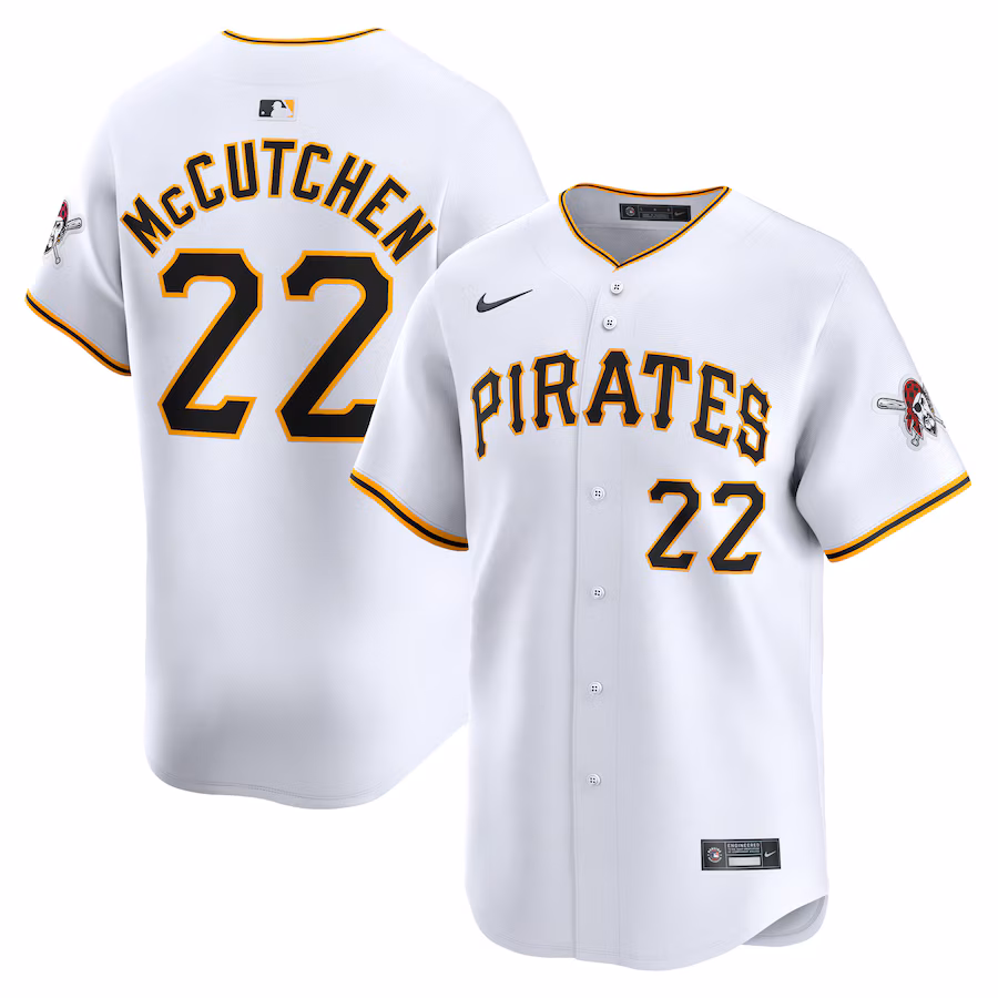 Youth Pittsburgh Pirates Andrew McCutchen Nike White Home Limited Player Jersey - Puhuasuan