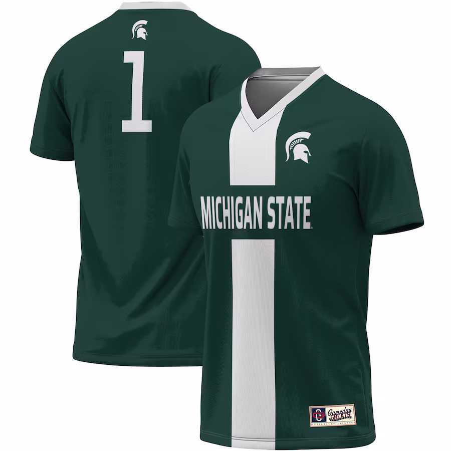 #1 Michigan State Spartans ProSphere Unisex Lightweight Soccer Jersey - Green - Puhuasuan