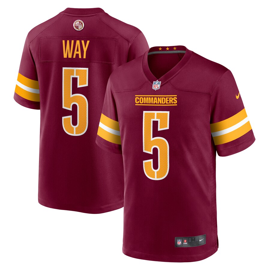 Men's Washington Commanders Tress Way Nike  Burgundy  Game Jersey - Puhuasuan