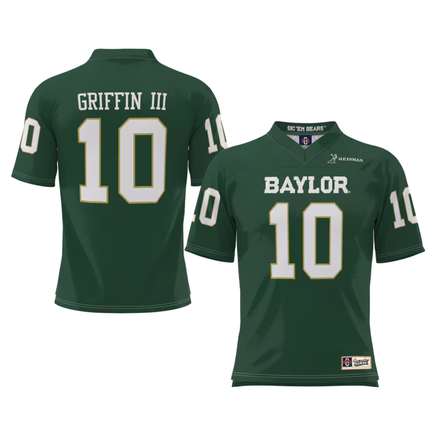 Youth GameDay Greats Robert Griffin III Green Baylor Bears Heisman Football Jersey - Puhuasuan