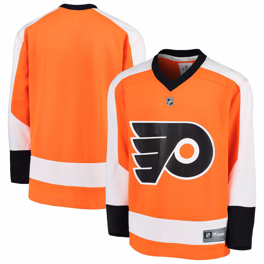 Youth Philadelphia Flyers Fanatics Orange Home Replica Blank Jersey - Puhuasuan