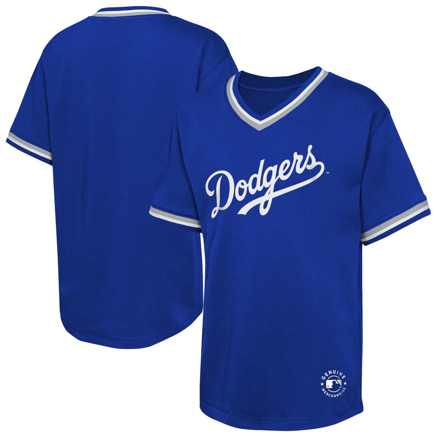 Youth Los Angeles Dodgers Royal Relief Pitcher V-Neck T-Shirt - Puhuasuan