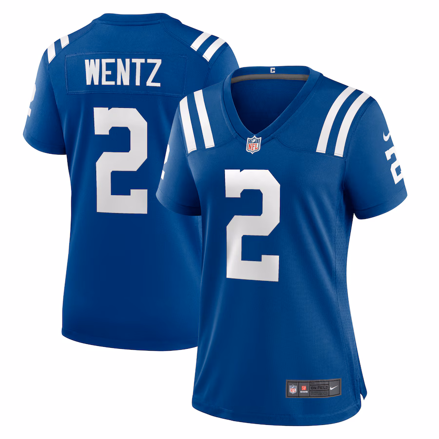 Women's Indianapolis Colts Carson Wentz Nike Royal Game Jersey - Puhuasuan