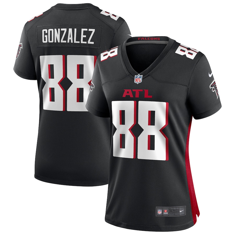 Women's Atlanta Falcons Tony Gonzalez Nike Black Game Retired Player Jersey - Puhuasuan
