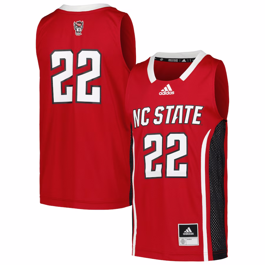 #22 NC State Wolfpack adidas Youth Swingman Jersey - Red - Puhuasuan