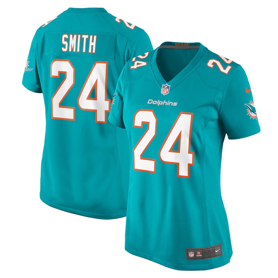 Women's Miami Dolphins Cam Smith Nike Aqua Game Jersey - Puhuasuan