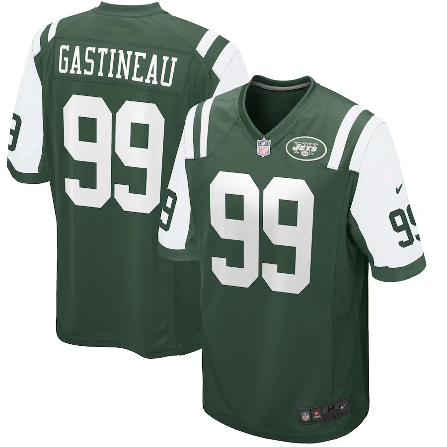 Men's New York Jets Mark Gastineau Nike Green Retired Player Game Jersey - Puhuasuan