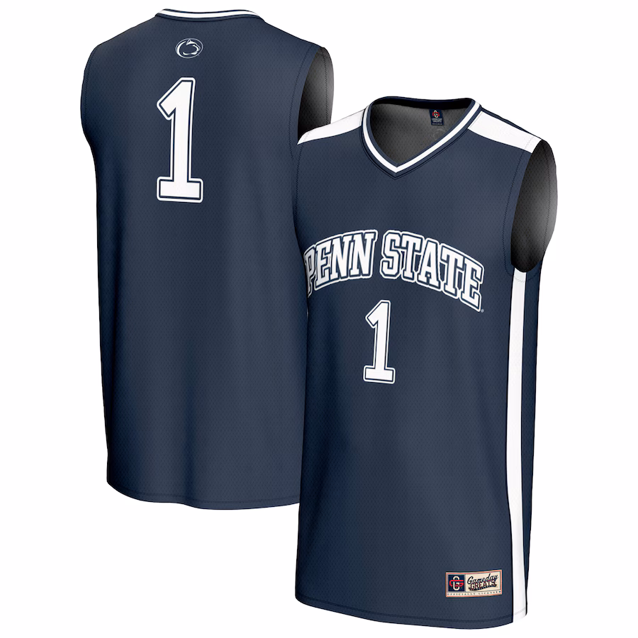 Unisex GameDay Greats #1 Navy Penn State Nittany Lions Lightweight Basketball Jersey - Puhuasuan