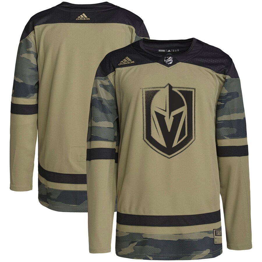 Men's Vegas Golden Knights adidas Camo Military Appreciation Team Authentic Practice Jersey - Puhuasuan