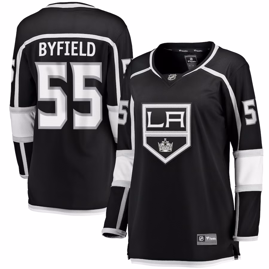 Women's Los Angeles Kings Quinton Byfield Fanatics Black Home Team Breakaway Player Jersey - Puhuasuan