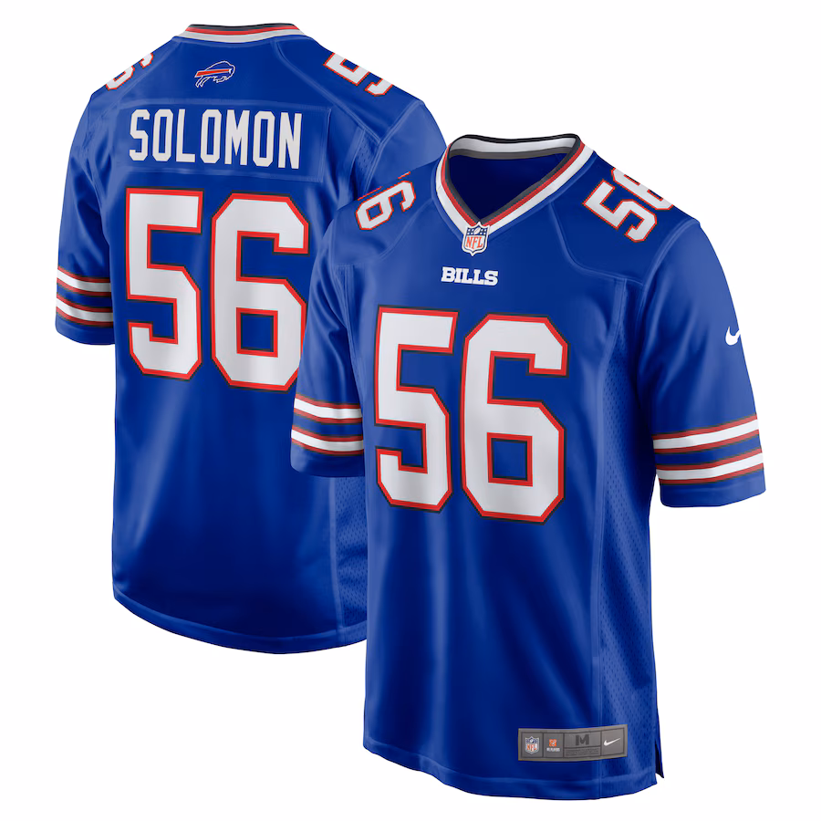 Men's Buffalo Bills Javon Solomon Nike  Royal Game Jersey - Puhuasuan