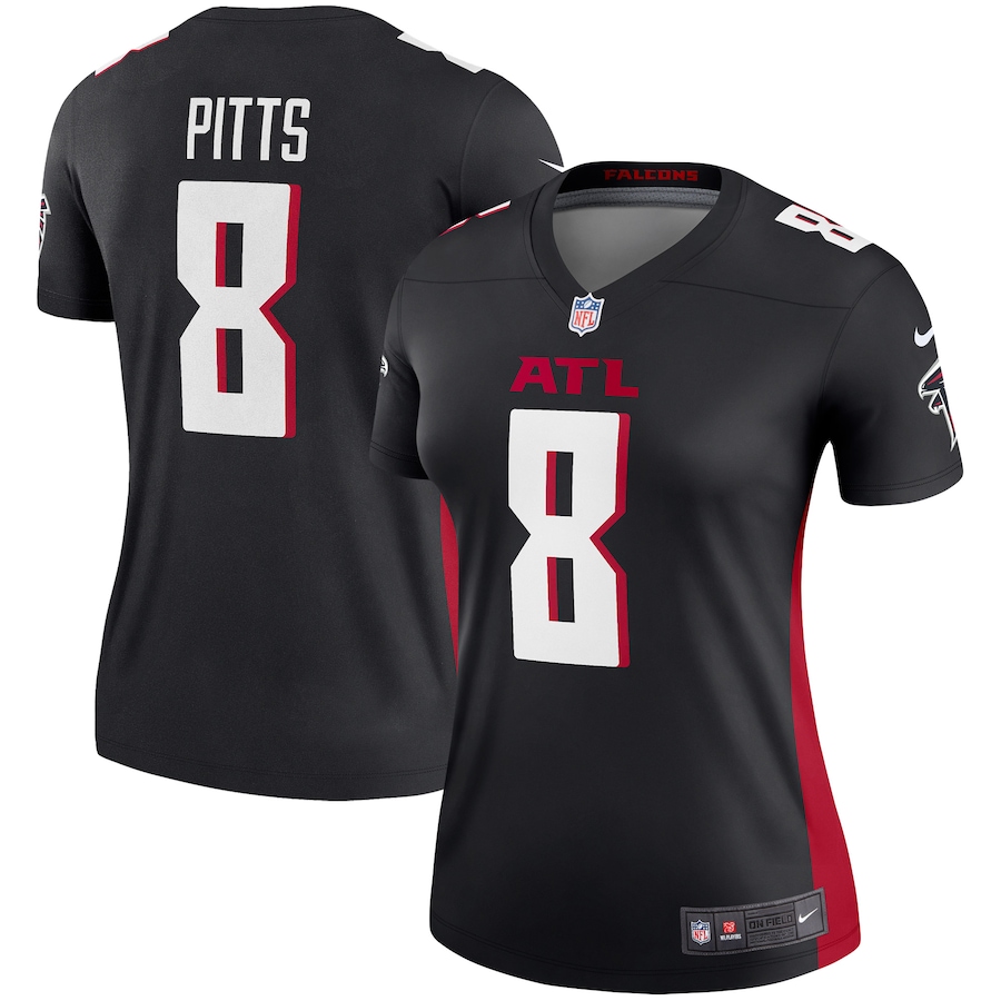 Women's Atlanta Falcons Kyle Pitts Nike Black Legend Jersey - Puhuasuan