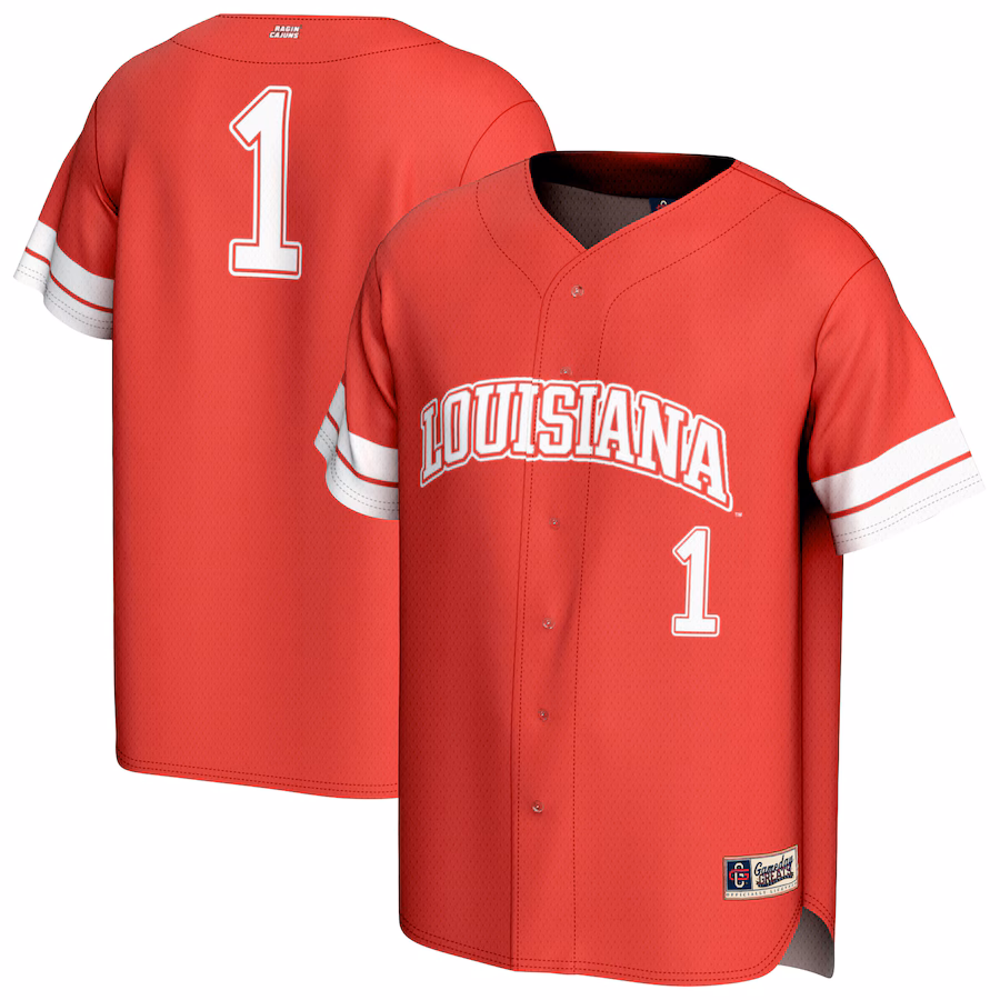 Unisex GameDay Greats  Cardinal Louisiana Ragin' Cajuns Pick-A-Player Baseball Fashion Jersey - Puhuasuan