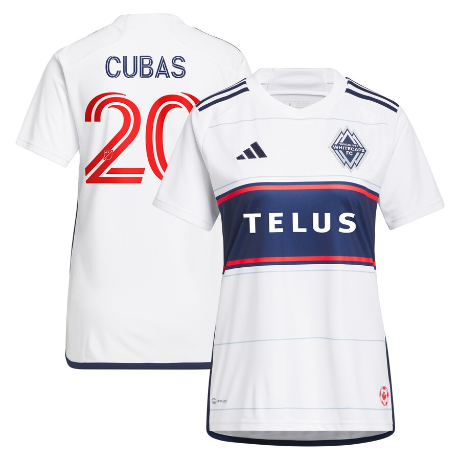 Women's Vancouver Whitecaps FC Andrés Cubas adidas White 2023 Bloodlines Replica Player Jersey - Puhuasuan