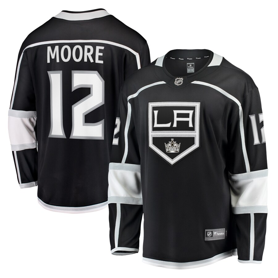 Men's Los Angeles Kings Trevor Moore Fanatics Branded Black Home Breakaway Player Jersey - Puhuasuan