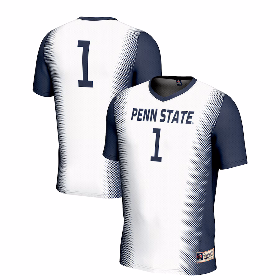 Youth GameDay Greats White #1 Penn State Nittany Lions  Lightweight Women's Soccer Jersey - Puhuasuan