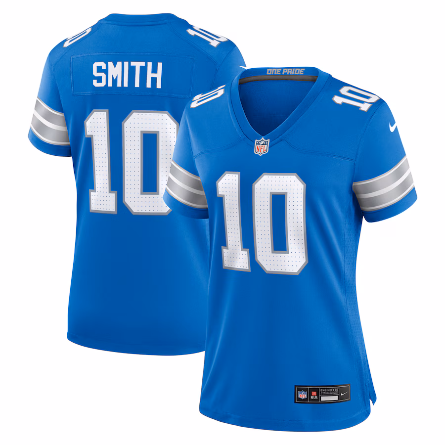 Women's Detroit Lions Tre'Quan Smith Nike  Blue Game Jersey - Puhuasuan