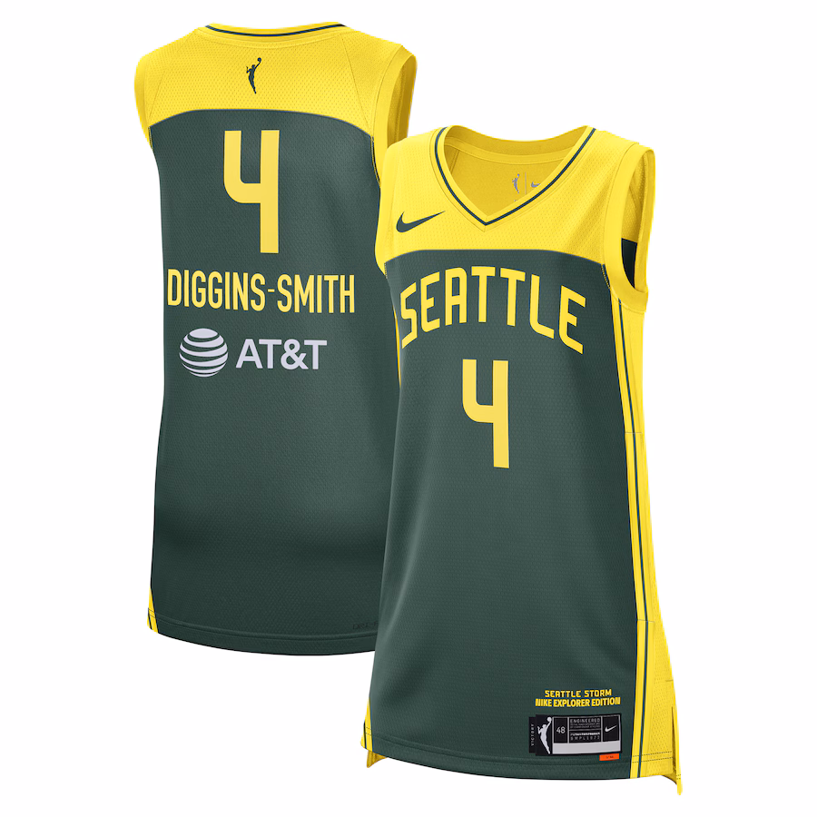 Unisex Seattle Storm Skylar Diggins-Smith Nike Green Explorer Edition Victory Player Jersey - Puhuasuan
