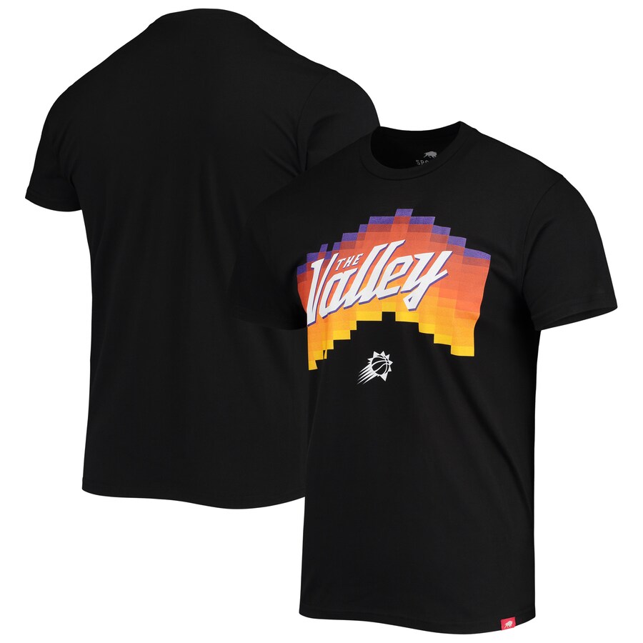Men's Phoenix Suns Sportiqe Black The Valley Pixel City Edition Tri-Blend Lightweight T-Shirt - Puhuasuan