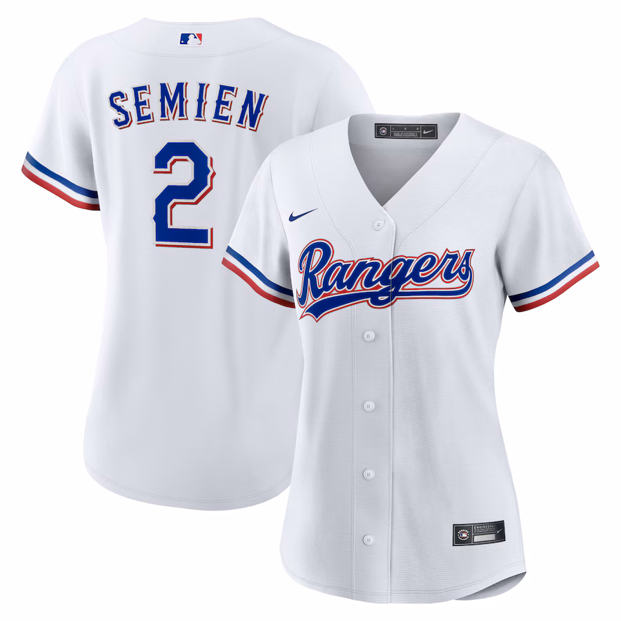 Women's Texas Rangers Marcus Semien Nike White Home Replica Player Jersey - Puhuasuan
