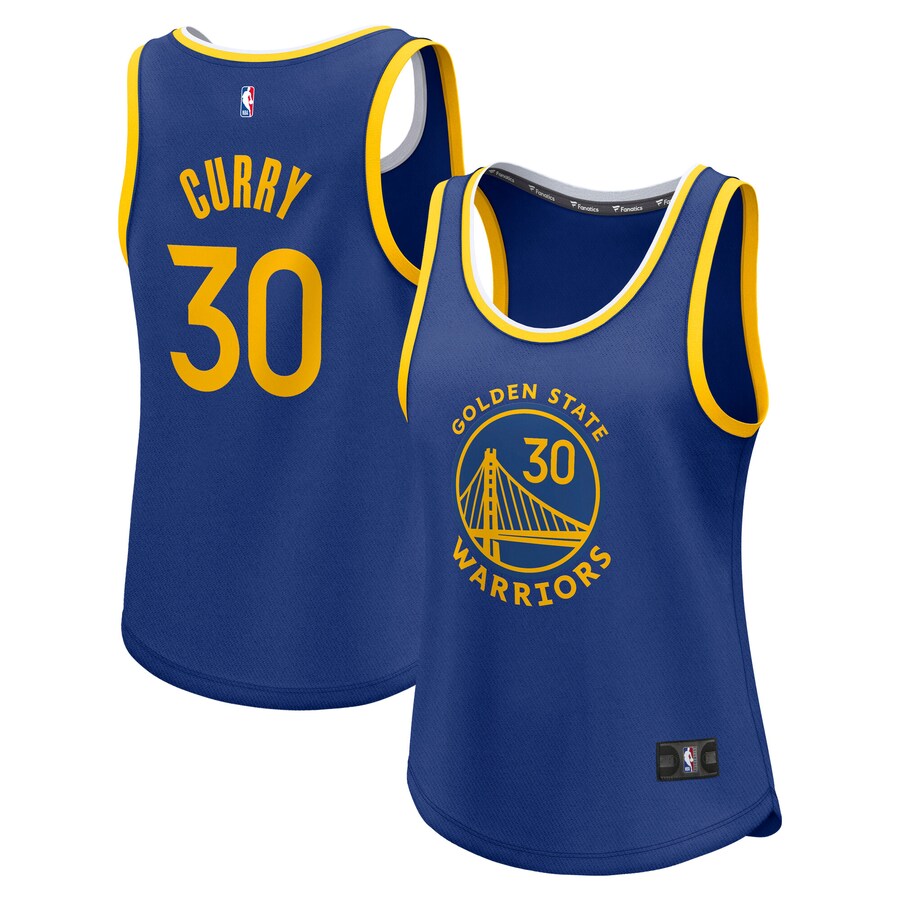 Women's Golden State Warriors Stephen Curry Fanatics Royal Fast Break Player Jersey - Icon Edition - Puhuasuan