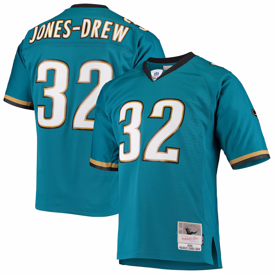 Men's Jacksonville Jaguars Maurice Jones-Drew Mitchell & Ness Teal Legacy Replica Jersey - Puhuasuan