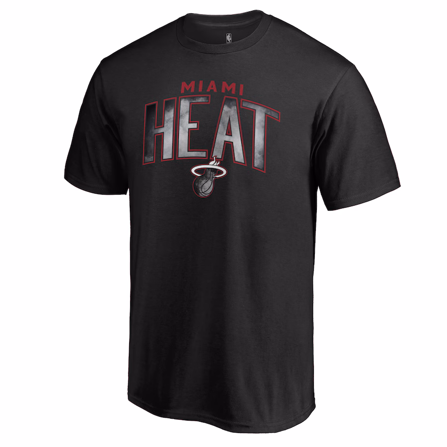 Men's Miami Heat Black Arch Smoke T-Shirt - Puhuasuan