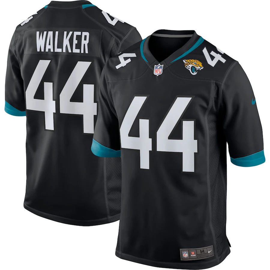 Men's Jacksonville Jaguars Travon Walker Nike Black Player Game Jersey - Puhuasuan
