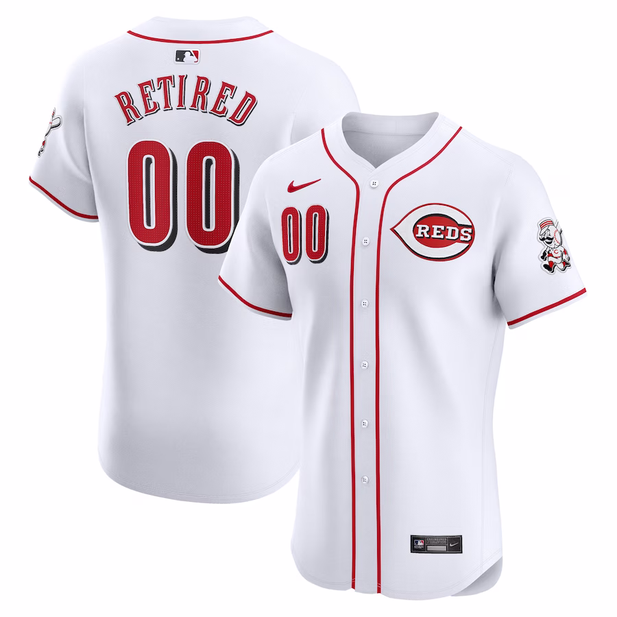 Men's Cincinnati Reds Nike White Home Elite Pick-A-Player Retired Roster Jersey - Puhuasuan