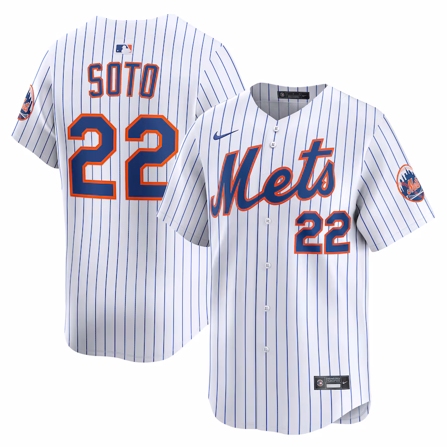 Men's New York Mets Nike White Home Limited Player Jersey - Puhuasuan