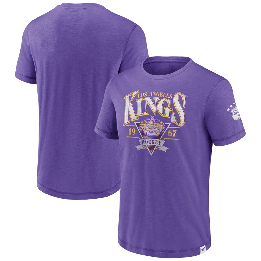 Men's Los Angeles Kings Fanatics Purple Elusive Slub T-Shirt - Puhuasuan