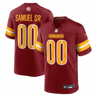 Men's Washington Commanders Deebo Samuel Sr Nike Burgundy Game Player Jersey - Puhuasuan