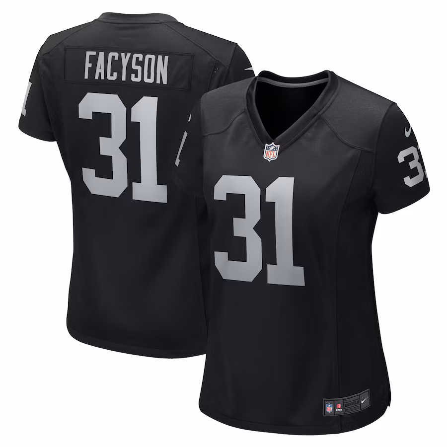 Women's Las Vegas Raiders Brandon Facyson Nike  Black Team Game Jersey - Puhuasuan