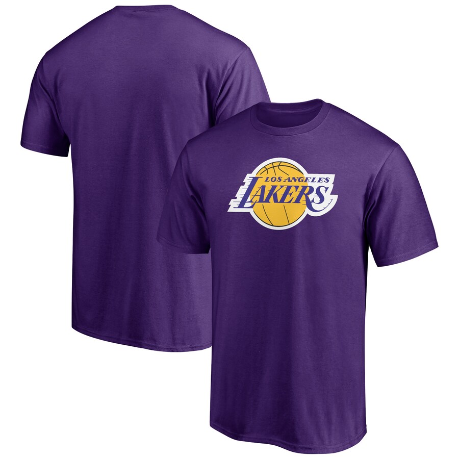 Men's Los Angeles Lakers Purple Primary Logo T-Shirt - Puhuasuan