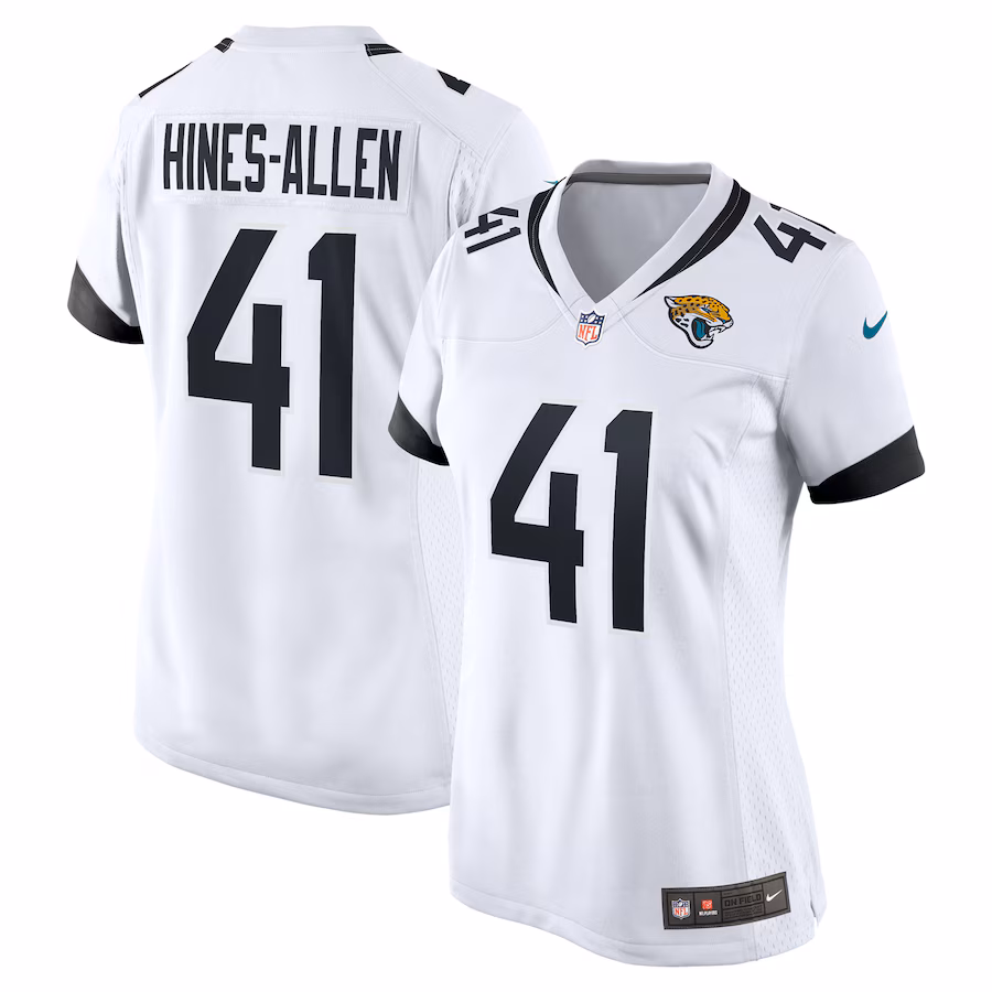Women's Jacksonville Jaguars Josh Hines-Allen Nike White Player Game Jersey - Puhuasuan