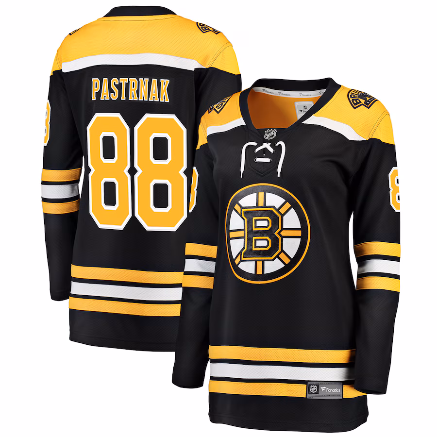 Women's Boston Bruins David Pastrnak Fanatics Black Breakaway Player Jersey - Puhuasuan