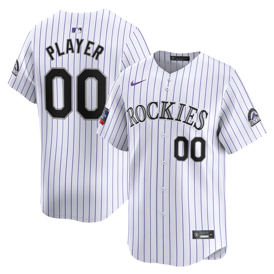 Men's Colorado Rockies  Nike White 2024 MLB World Tour Mexico City Series Home Limited Pick-A-Player Jersey - Puhuasuan