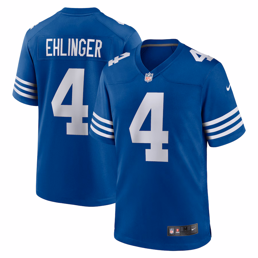 Men's Indianapolis Colts Sam Ehlinger Nike Blue Game Player Jersey - Puhuasuan